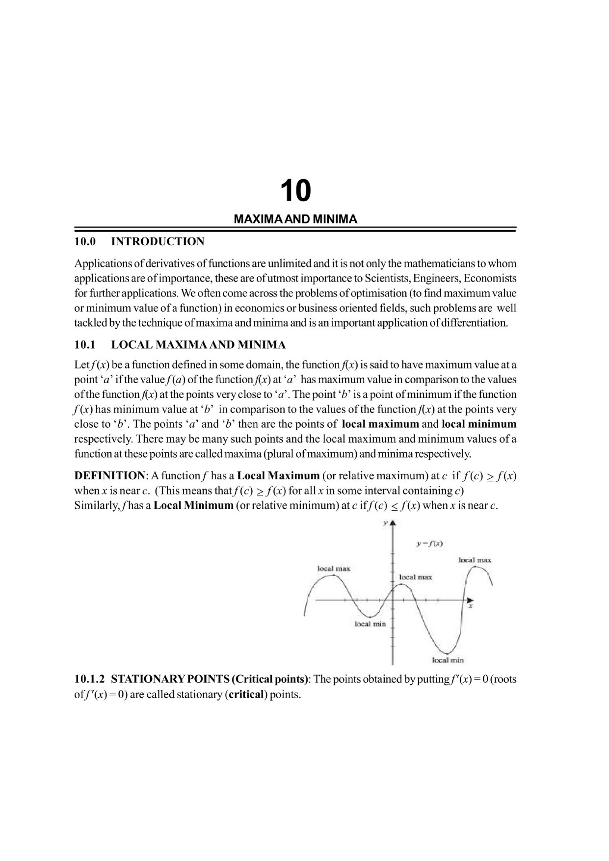 MAXIMA AND MINIMA | BUSINESS MATHEMATICS , B. Com. Sem. 2