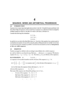 SEQUENCE, SERIES AND ARITHMETICAL PROGRESSION | BUSINESS MATHEMATICS | BBA Sem 1