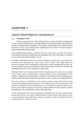 Chapter 7, Matrices of LT